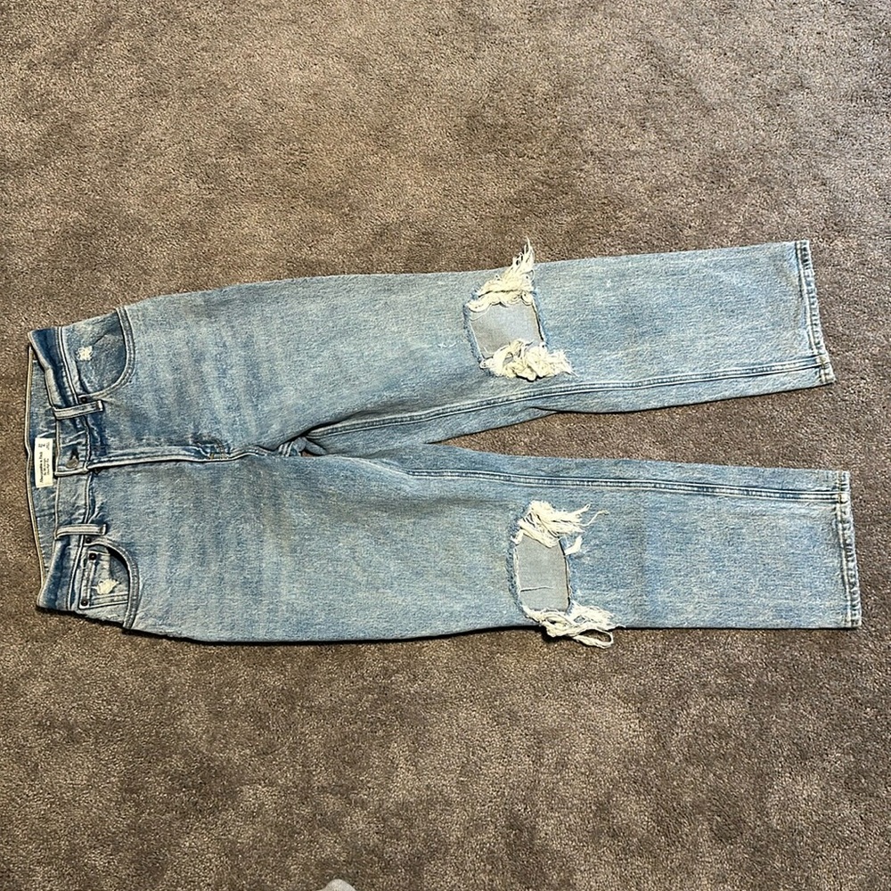 Abercrombie & Fitch curve love 90s straight ultra high rise